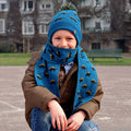 Cappello e sciarpa dinosauri- 5/10a