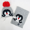 Set interno pile peloso con pinguino 4m/12 mesi