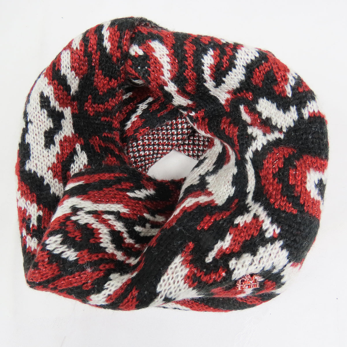 Sciarpa ad anello multicolor filato morbido con lurex