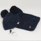 Cappello doppio pompon e scaldacollo pelosi in scatola regalo