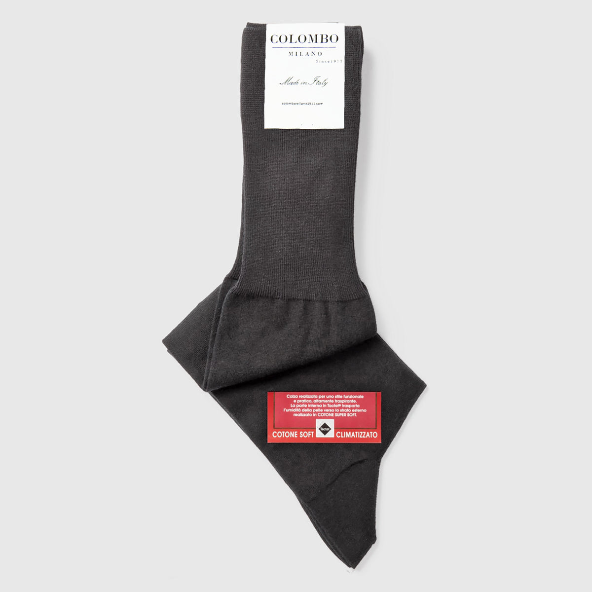 Calze lunghe Warm cotton - cotone climatizzato - Colombo Milano 1911 - antracite