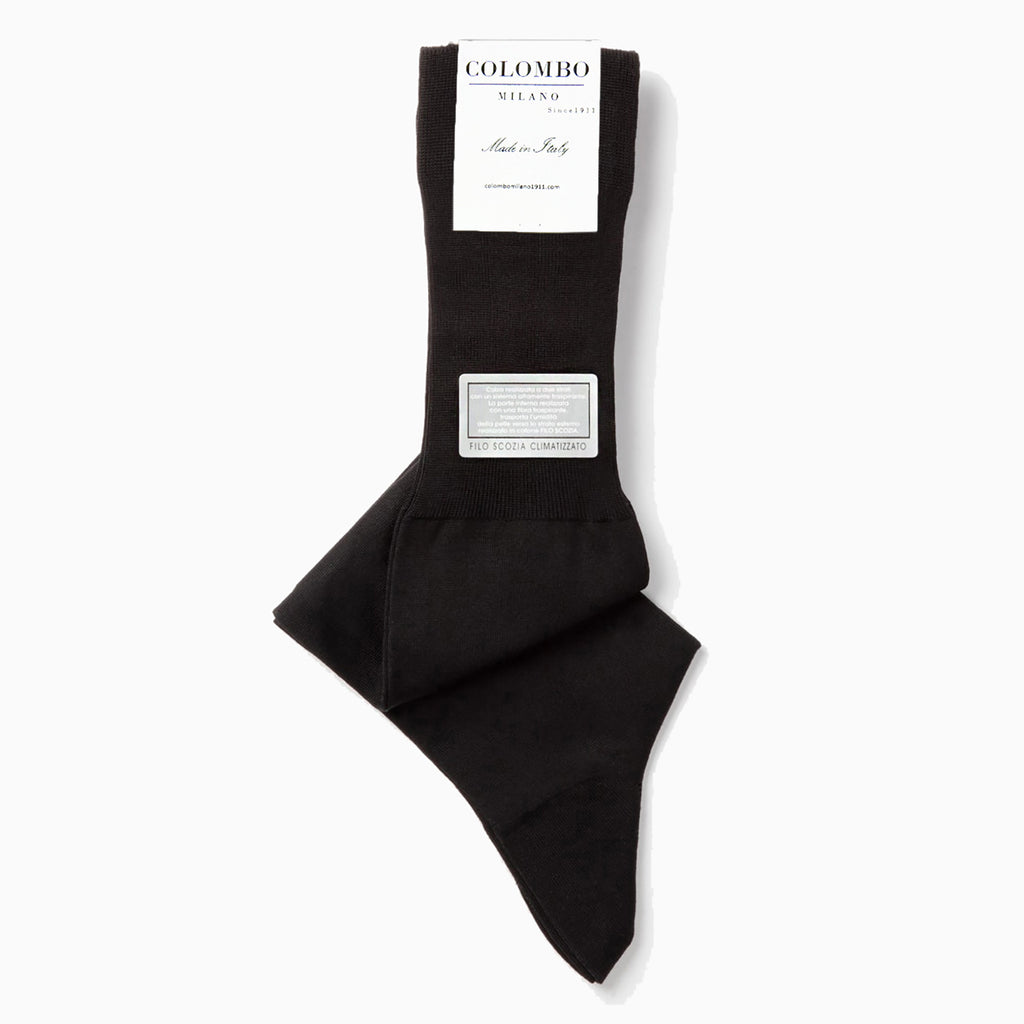 Calze lunghe rasata fresh & dry nero- Colombo Milano 1911