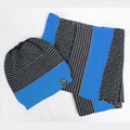 Cappello e sciarpa bimbo patchwork - 6/11a denim
