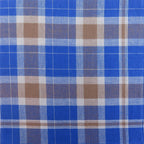 Variante blu e marrone - Dark - fazzoletto di cotone da uomo scuro