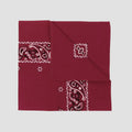 Bandana burgundy “PAISLEY” con stampa cachemire