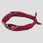 Bandana burgundy “PAISLEY” con stampa cachemire