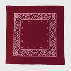 Bandana burgundy “PAISLEY” con stampa cachemire