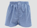 Modello - Kent - Boxer da uomo in cotone blu con quadretti bianchi taglie forti