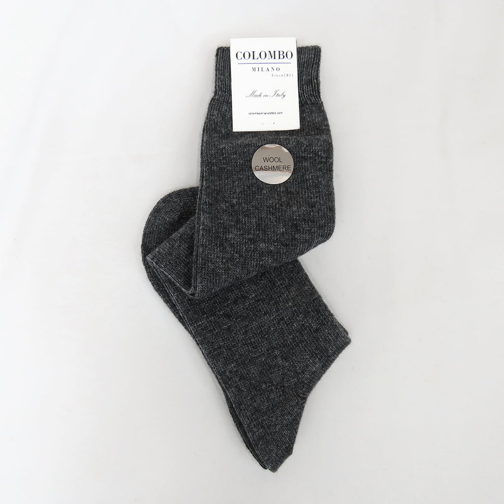 Calze da donna lunghe in caldo Cashmere antracite