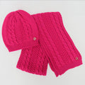 Cappello e sciarpa fucsia con lurex- 5/12a