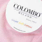 Cappello neonato rosa in cotone con nome ricamato dettaglio