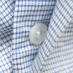 Boxer in tela a quadretti con iniziali ricamate - 100% cotone bottone