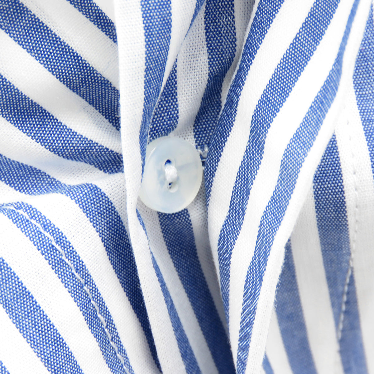 Boxer in tela a righe bianche e blu - taglie forti-100% cotone dettaglio