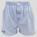 Boxer in tela a quadretti con iniziali ricamate - 100% cotone