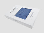 Scatola laterale - Kent - Boxer da uomo in cotone blu con quadretti bianchi