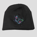 DENISE - berretto in cotone con farfalla di strass