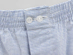 Dettaglio - Kent - Boxer da uomo in cotone a quadretti blu