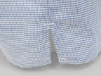 Dettaglio spacco - Kent - Boxer da uomo in cotone a quadretti blu