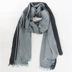 Sciarpa in viscosa jacquard con lurex in scatola
