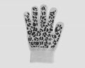 Grigi - guanti donna magici - guanti elasticizzati touchscreen con stampa leopardata