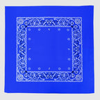 Bandana colorata “PAISLEY” con stampa cachemire - blu elettrico