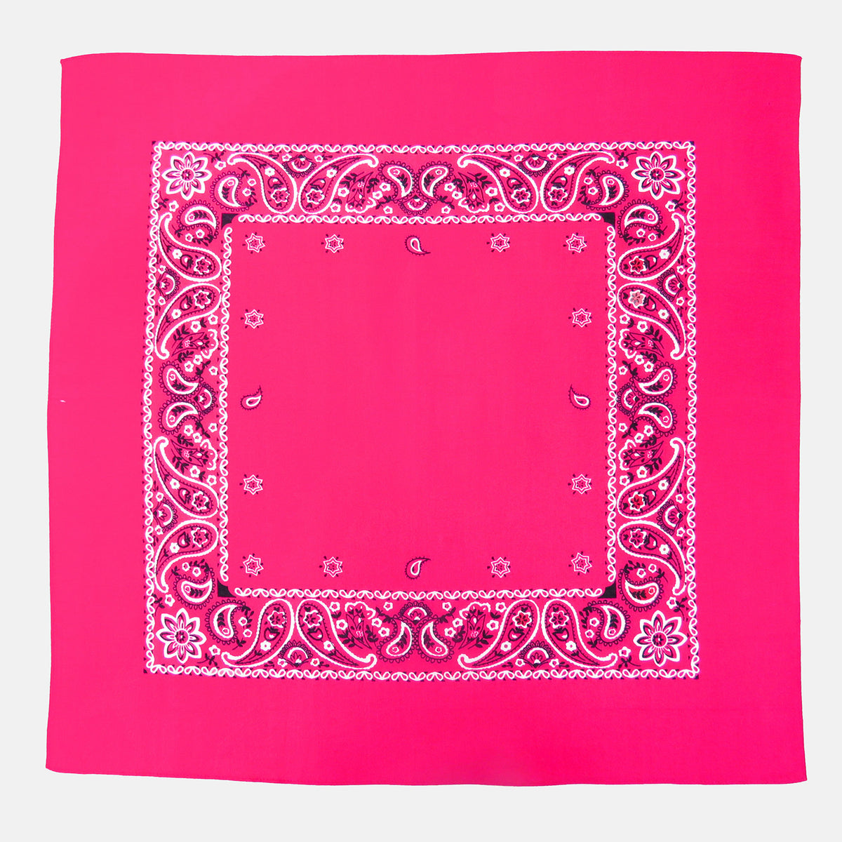 Bandana colorata “PAISLEY” con stampa cachemire - fucsia
