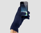 Blu - guanti magici unisex - guanti elasticizzati touchscreen tinta unita