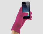 Rosa - guanti magici unisex - guanti elasticizzati touchscreen tinta unita