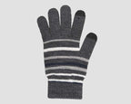 Grigio/blu - guanti magici uomo - guanti elasticizzati touchscreen rigati