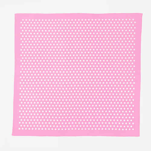 Bandana in cotone a POIS - ROSA pastello aperta