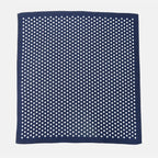 Bandana in cotone a POIS - blu aperta