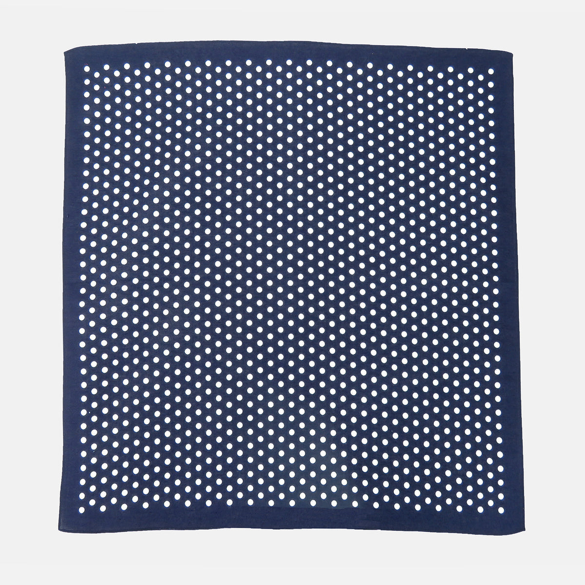 Bandana in cotone a POIS - blu aperta