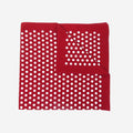 Bandana in cotone a POIS - rosso scuro