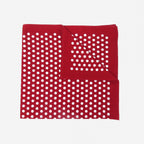 Bandana in cotone a POIS - rosso scuro