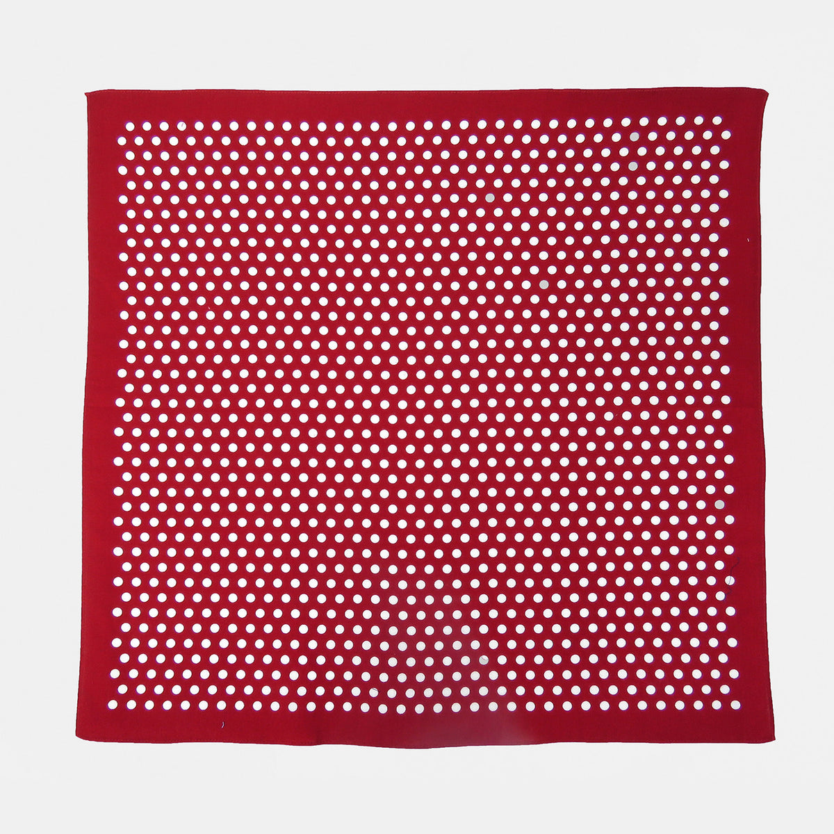 Bandana in cotone a POIS - rosso scuro