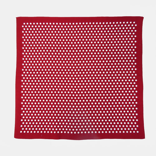 Bandana in cotone a POIS - rosso scuro