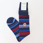 Calze lunghe in Cashmere - righe fini multicolor