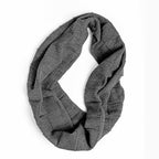 Cappello e sciarpa ad anello tessuto a quadri - sciarpa