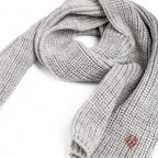 Set bambina grigio con lurex - 6/24m sciarpa