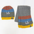 Set bambino righe colorate e ricamo hello - 1/3a