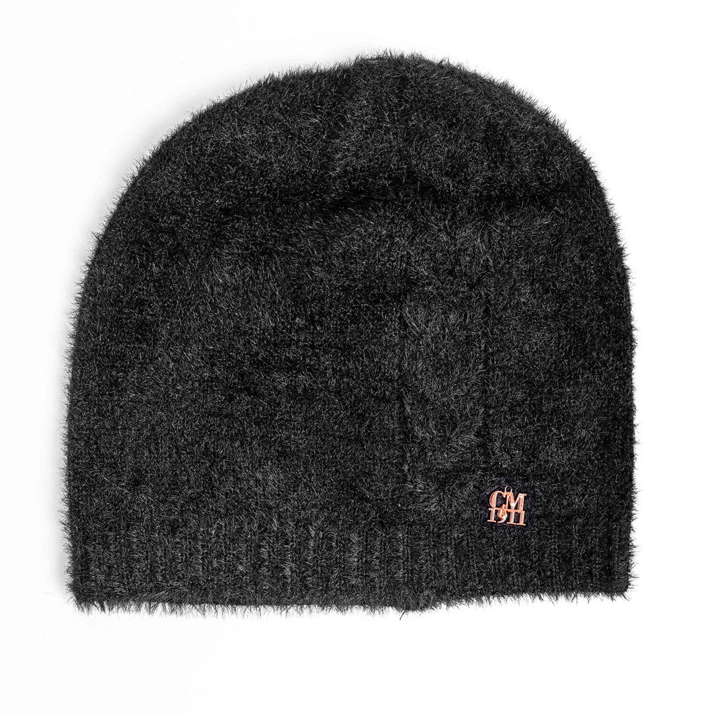 Cappello e sciarpa ad anello nero pelosi - cappello