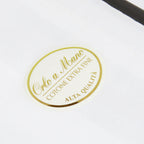 Manhattan - fazzoletto grande con righe di raso e Orlo a mano sticker