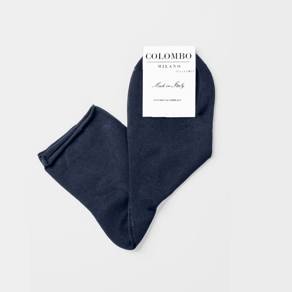 Calze colori scuri da donna corte taglio vivo blu