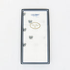 Principe - fazzoletti bianchi con carte da gioco stampate azzurre fronte