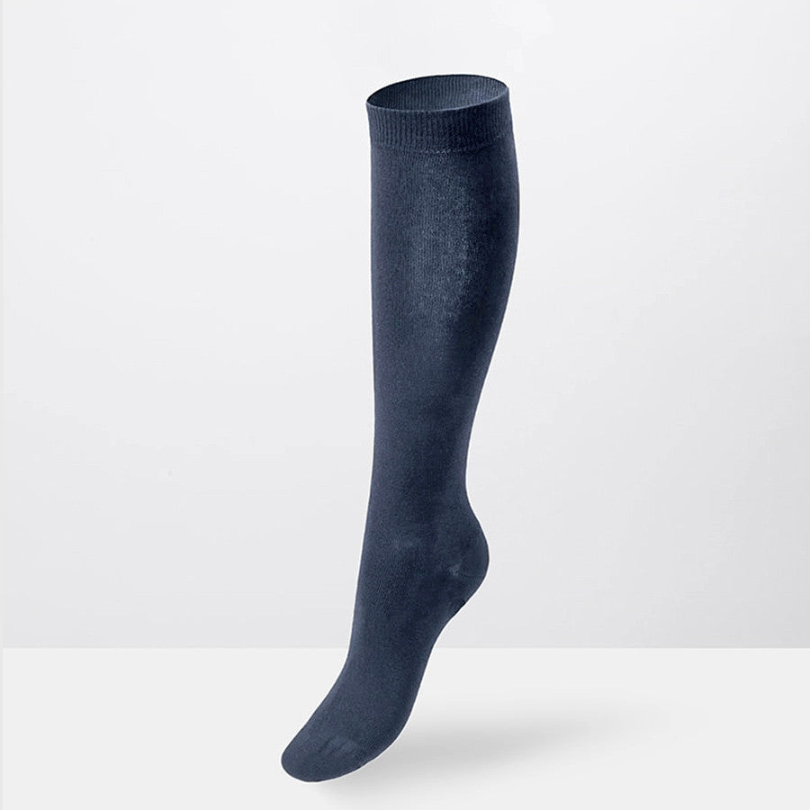 Calze lunghe in caldo cotone extra morbido - blueberry indossate