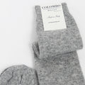 Calze da donna lunghe in caldo Cashmere - grigio dettaglio