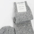 Calze da donna lunghe in caldo Cashmere - grigio dettaglio