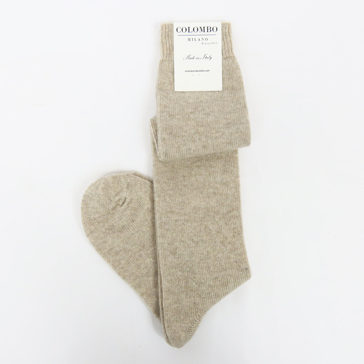Calze da donna lunghe in caldo Cashmere - sabbia