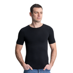 Maglia in modal ultralight con cashmere - maniche corte girocollo
