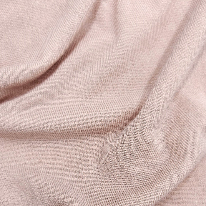Maglia in modal e cashmere ultralight - maniche lunghe girocollo naturale dettaglio